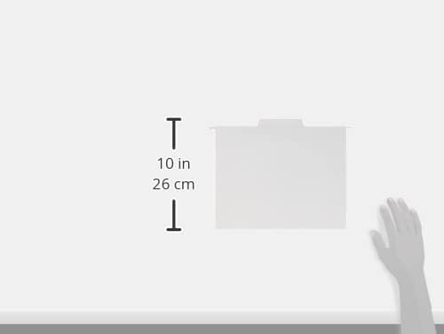 Smead FasTab Hanging File Folder, 1/3-Cut Built-in Tab, Letter Size, White, 20 per Box (64002) (Pack of 10) - Image 8