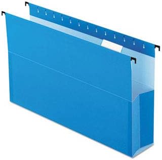 Pendaflex 59303 Hanging Box File Folders, 3-Inch Exp, Legal, 25/BX, Blue - Image 3