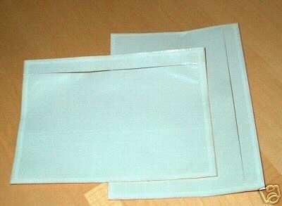 7.5" x 5.5" Clear Adhesive Top Loading Packing List / Label Envelopes Pouches (1000-ct.) - Image 2