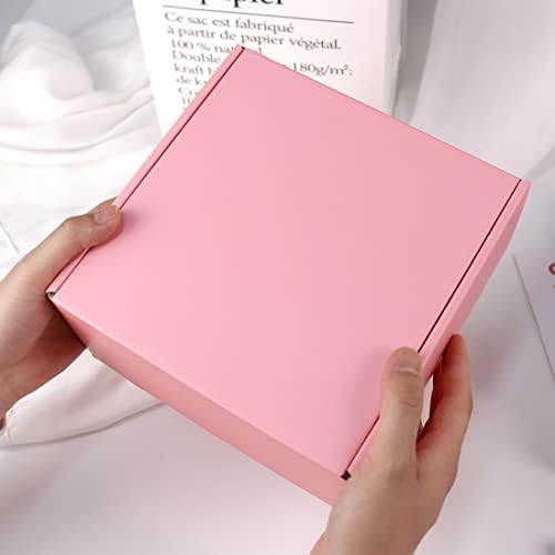 Shipping Boxes Medium, 8x8x4 in 20 Packs Pink Mailing Packaging Boxes, Cardboard Mailer Boxes for Small Business - Image 6