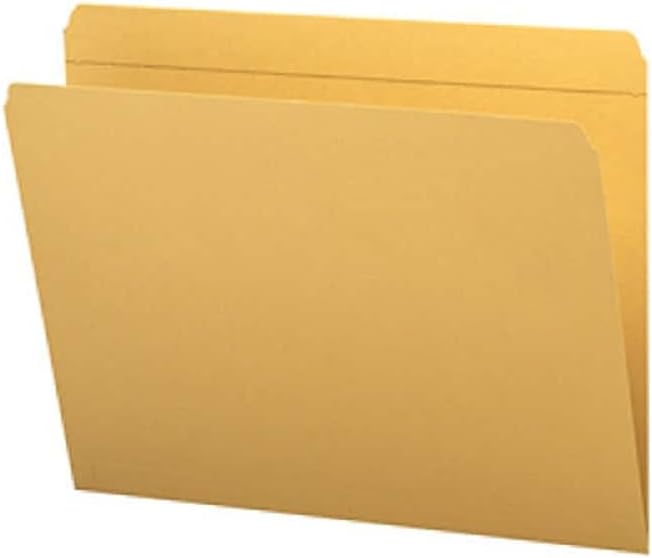 Smead File Folder, Reinforced Straight-Cut Tab, Letter Size, Goldenrod, 100 per Box (12210) - Image 2
