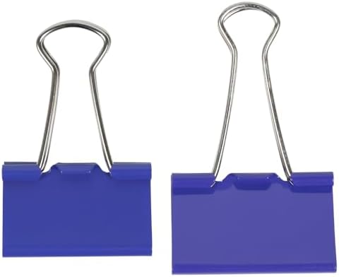 JAM PAPER Colorful Binder Clips Assortment - Medium & Large Size - Purple Binderclips - 27 Clips/Pack - Image 3