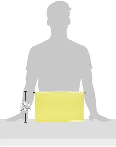 Pendaflex SureHook Reinforced Hanging Folders, Legal Size, Yellow, 1/5 Cut, 20/BX (6153 1/5 YEL) - Image 3