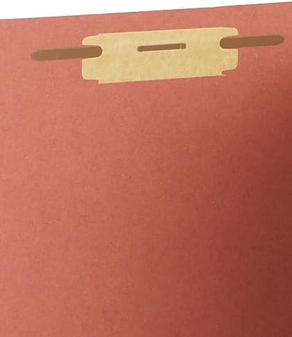 Staples 100% Recycled Classification Folder, Letter Size, 2 Partitions, Red Pressboard, Durable Construction, 20/Box - Image 5