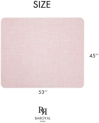 BARoyal Office Chair Mat for Hardwood Floor Under Desk Computer Rolling Chair Mat for Wood/Tile Floor Non-Slip Heavy Duty Desk Rug PVC Plastic Hard Floor Protector 45" x 53"(Blush) - Image 6