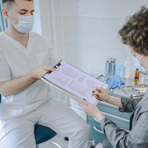 ZCZN Recycled Aluminum Storage Clipboard, Clipboard Box Set of 2, Form Holder, Suitable for School, Office, Jobsite or Medical Staff, Silver - Image 6