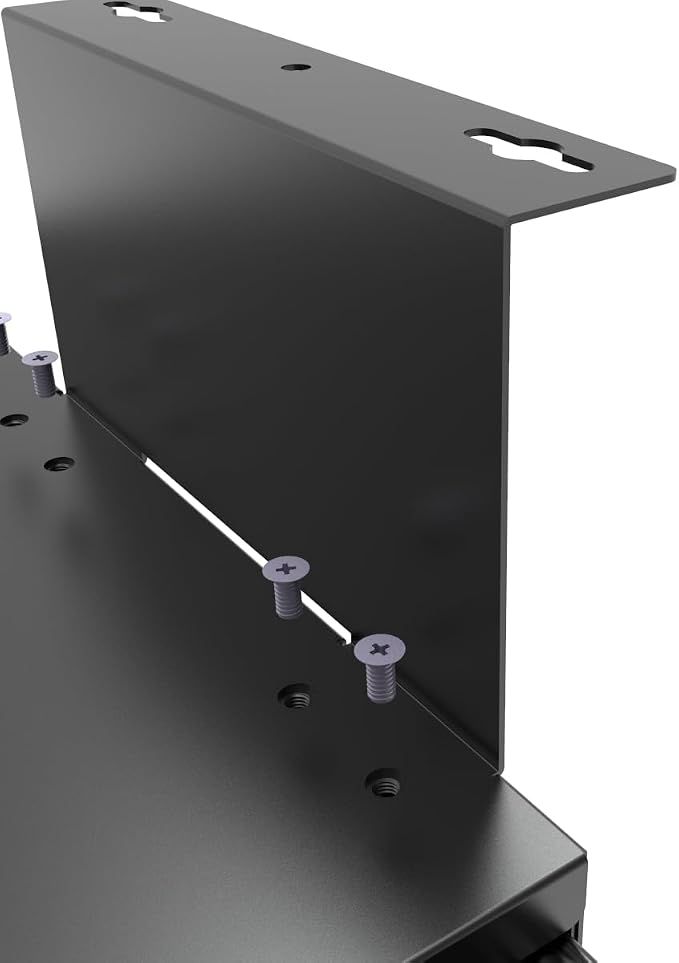 17-inch-wide Lockable Under-Desk Pull-Out Drawer | 1.9“ High Office Storage Organizer with Cable Management for Standing Desks with a Crossbar less than 3.2" High, 12 Inch Deep - Image 8