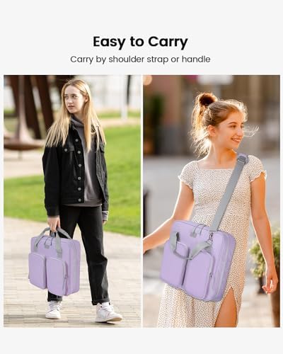Zipper Binder 3 Inch 3 Ring with Shoulder Strap Multi-Pocket,Tough - Image 7