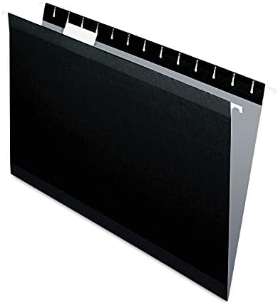 Pendaflex Reinforced Hanging Folders, 1/5 Tab, Legal, Black, 25/Box - Image 2