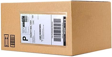 SJPACK 6" x 9" Packing List Envelopes, Shipping Label Sleeves, 100 Packs Clear Self Adhesive Shipping Labels Pouches by SJPACK
