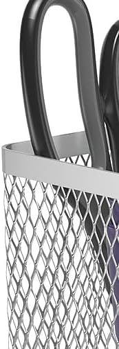 TRU RED Stackable Wire Mesh Jumbo Pencil Holder, Silver, 3‑Pack – Large Desktop Organizer for Pens, Markers & Office Supplies - Image 5