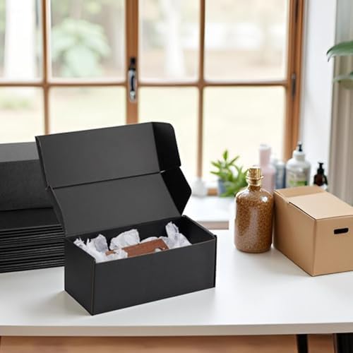 10x4x4 inch Black Shipping Boxes for Small Business- Set of 25 - Image 6