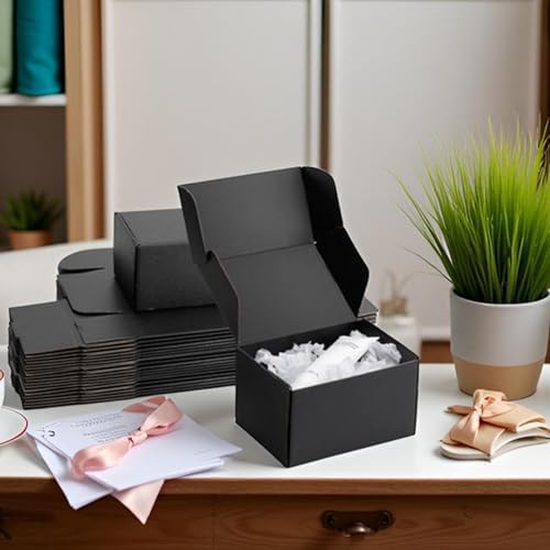 7x5x4 inch Black Shipping Boxes for Small Business- Set of 25 - Image 6