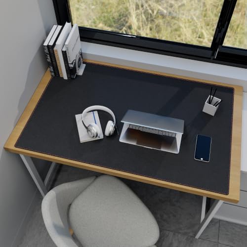 ZORESYN PU Leather Desk Mat 43.3 x 27.6 Inch (Black) - Image 7
