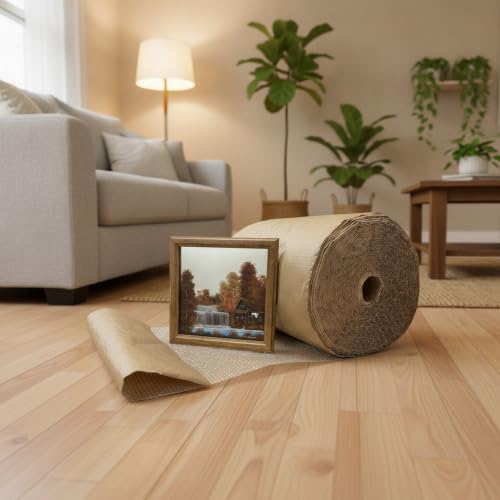 24" x 125' Small 3/16" Kraft-Backed Bubble Roll - Image 6