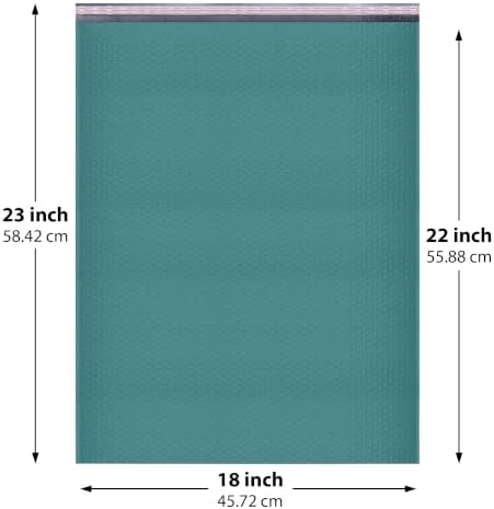 Green Bubble Mailers 18x23, Poly Padded Envelopes #9, 50 Pack - Image 2