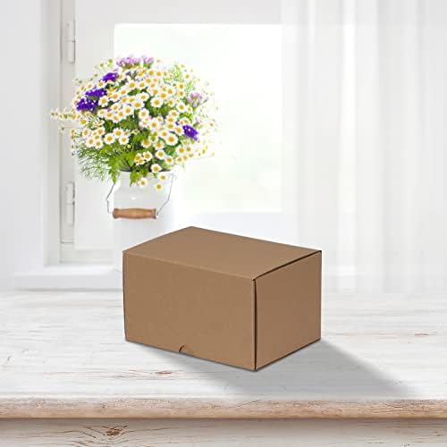 HORLIMER 7x5x4 inches Shipping Boxes Set of 25, Brown Corrugated Cardboard Box Literature Mailer - Image 6