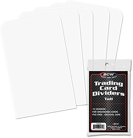 150 Tall Trading Card Dividers for Card Storage Boxes by BCW