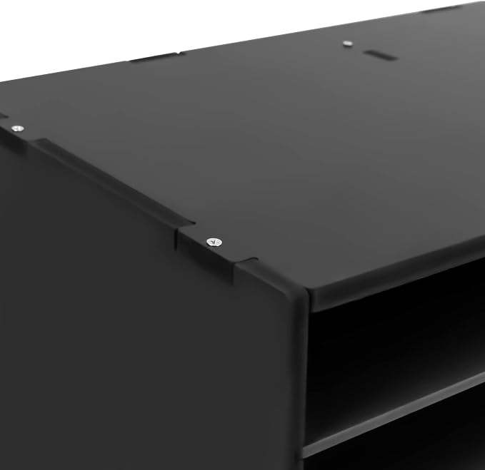 Literature Organizer - 27 Slots Compartments Desktop File Sorter,W31xH21IN Mail Center & Paper Storage Cabinet for Home, School & Office (Black) - Image 7