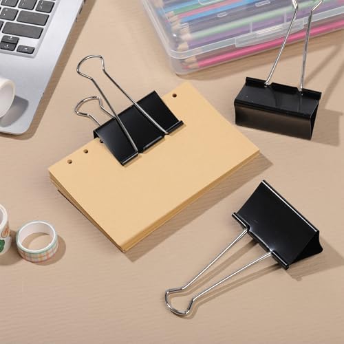 Jetec 72 Pcs 3 Inch Jumbo Binder Clips Black Extra Large Binder Clips Bulk - Image 7