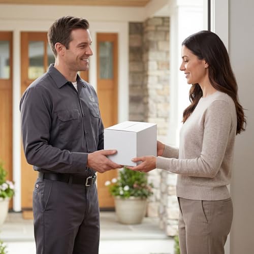 HORLIMER 8x6x6 Shipping Boxes Set of 40, White Corrugated Cardboard Mailer Box for Packing Small Business - Image 7