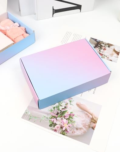 9"x6"x2" Shipping Boxes 45 Pack, Corrugated Packaging Mailer Boxes, Purple Gradient Shipping Packaging Boxes for Small Business - Image 6