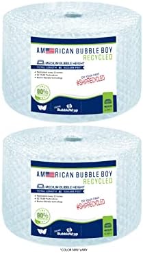 5/16 Medium Recycled Bubble Wrap - 2 Rolls by AmericanBubbleBoy