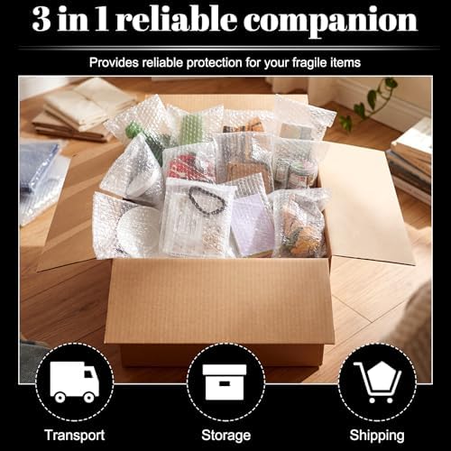 Frienda 150 Pcs Self Adhesive Bubble Bags Packing Pouches, 6" X 8" - Image 5