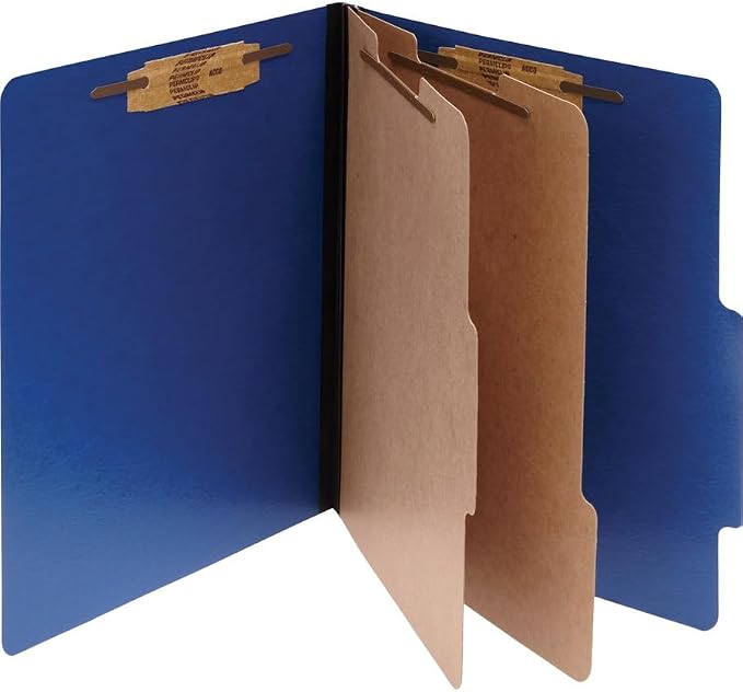 Acco ColorLife PRESSTEX 6-Part Classification Folders - Image 2