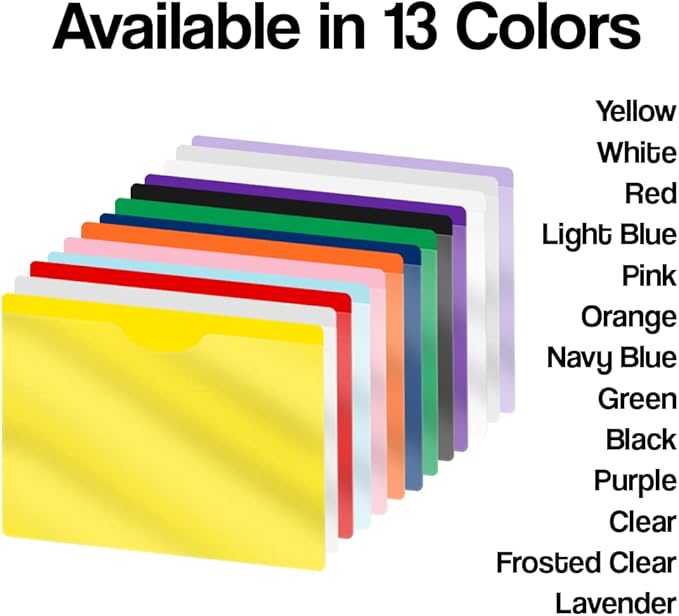Pink Vinyl Pocket Folders, Doctor Stuff, Closed Sides, Letter Size, Clear Front Top Loading Job Jacket, Documents Holder for Office, High School and Medical Files, Pack of 25 - Image 7