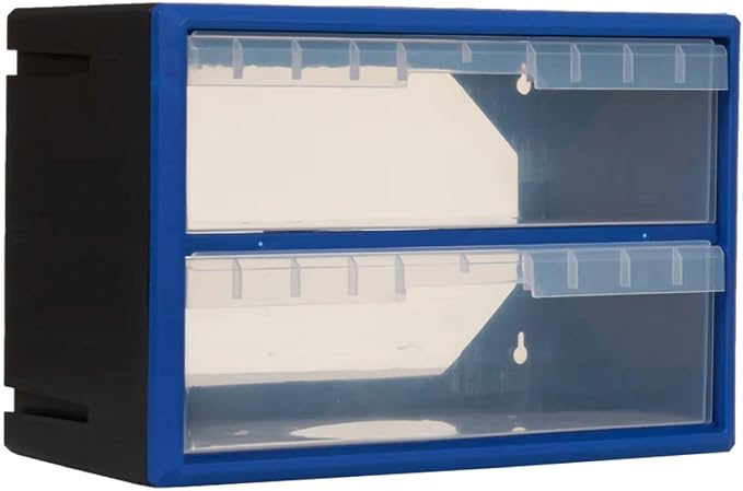 Northsky 2-Drawer Small Parts Cabinet, Stackable, Clear, 14.17 × 7.09 × 9.45 in - Image 8