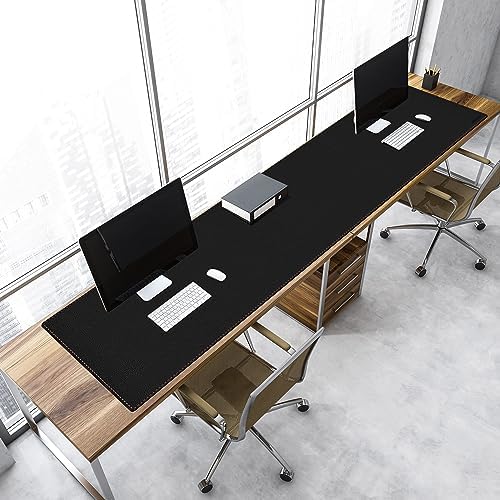 ZORESYN PU Leather Desk Mat 66.9" x 19.7" Black - Image 7