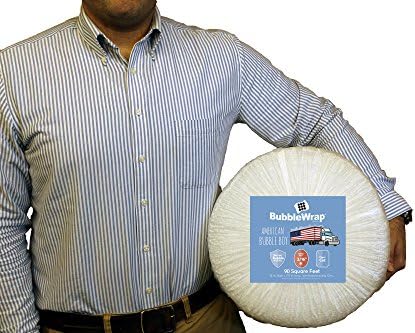 Bubble Wrap 90', Small 3/16 Cushioning, 90 ft with Perforated Every 12" - Image 2
