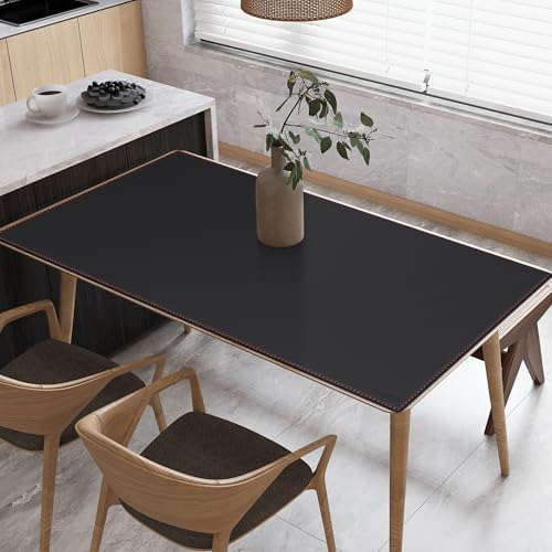 ZORESYN 59.1"x27.6" PU Leather Desk Pad Protector Black - Image 7
