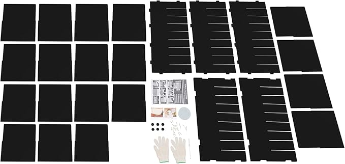 36 Slots Literature Organizer, Mail File Sorter for Classroom/Office/Home | PVC File Storage Desktop Paper Cabinet with Adjustable Compartments, Multi-Purpose Mail Center (Black-36 Compartments) - Image 9