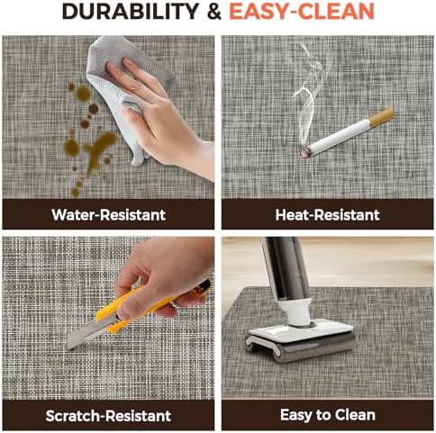 BAGAIL Office Chair Mat for Hardwood Floor, 35"x47" Heavy Duty Computer Chair Mat - Fast Flat & Smooth Glide - Non-Slip Desk Chair Floor Protector for Home Office - Brown - Image 6
