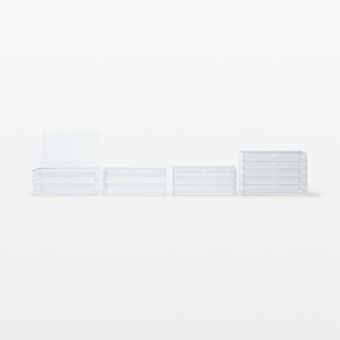 Muji Acrylic 5-Drawer Storage Case, Large, 25.5 cm Width x 17 cm Depth x 16 cm Height - Image 8