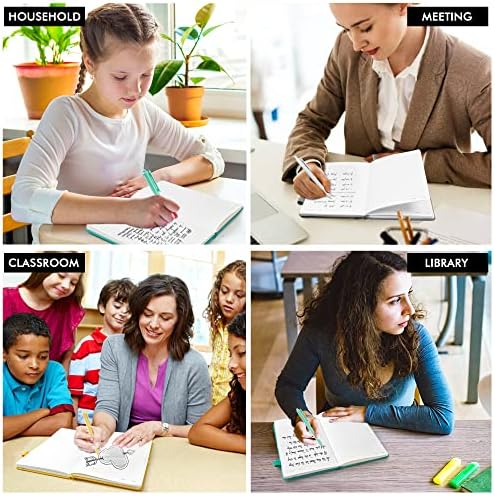feela Notebooks Journals Bulk, Hardcover Notebook Classic Ruled Journal Set with Pen Holder for School Business Work Travel Writing, with 12 Black Pens, 120 GSM, 5.1”x8.3”, 12 Pack, A5, Solid Colors - Image 7