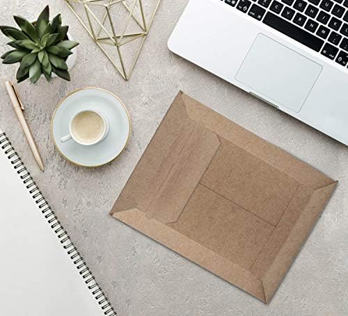 ABC PACK & SUPPLY Rigid Mailers 7 x 9 Inch, Brown Cardboard Envelopes, Self Seal Tear Strip, 550 GSM Paperboard, Stay Flat Design, Pack of 200 - Image 7