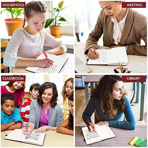 12 Pack Notebooks Journals Bulk with 12 Black Pens, Feela A5 Hardcover Notebook Classic Ruled Journal Set with Pen Holder for School Business Work Travel Writing, 120 GSM, 5.1”x8.3”, Wine - Image 7