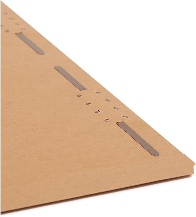 Smead Fastener File Folder, 2 Fasteners, Reinforced Straight-Cut Tab, Legal Size, Kraft, 50 Per Box (19813) - Image 7
