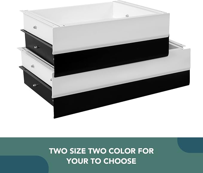 FLEXISPOT Under Desk Drawer, Steel Drawer for Desk Slide-Out, Under Table Mounted Drawer, Standing Workstation Storage Attachment for Office Home - 17.7” Width, Black - Image 8