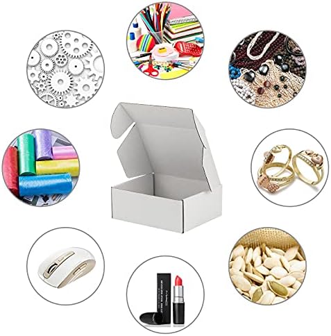 8x6x3 inch White Shipping Boxes for Small Business- Set of 25 - Image 7