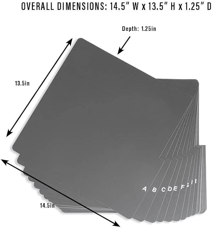 Crosley AC1046A-BK A-Z Vinyl Dividers, Black - Image 5