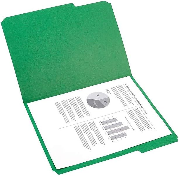 Staples Reinforced Colored File Folders, Letter Size, 3‑Tab Design, Green, Heavy‑Duty Construction, 100/Box - Image 7