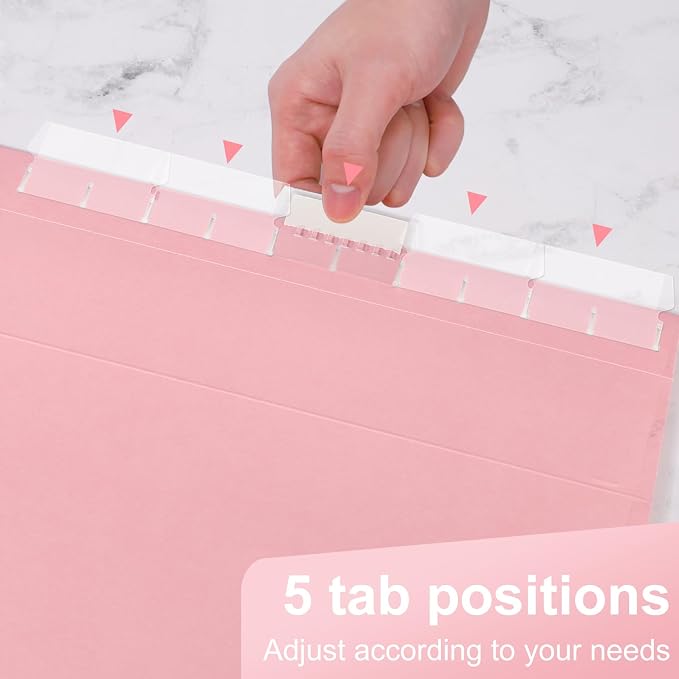 Hanging File Folders, 60 Pack Letter Size Hanging File folders with 1/5-cut Tabs, Stay Organized for Your Home and Office Bulk File, Documents and Paper, Macaron 10 Colors - Image 7