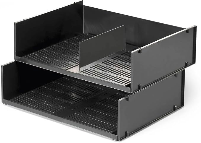 Durable 1700784058 Optimo Letter Storage Tray Blue Angel, Set of 4, Anthracite DIN A3 by DURABLEOfficeProducts