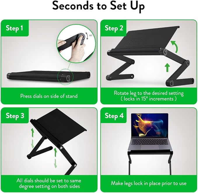 Uncaged Ergonomics Adjustable Book Holder, Tablet & Laptop Stand, Aluminum Portable Reading Stand for Textbooks & Cookbooks, Recipe Holder for Kitchen Counter, Black - Image 10