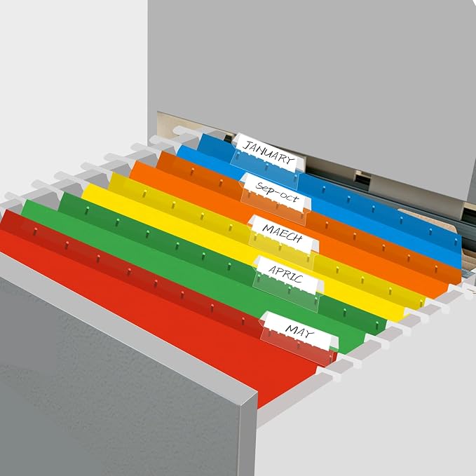 HERKKA Extra Capacity Hanging File Folders, 60 Pack Reinforced Letter Size Hanging Folders with Heavy Duty 2 Inch Expansion, Designed for Bulky Files, Medical Charts, 12 Assorted Colors - Image 7