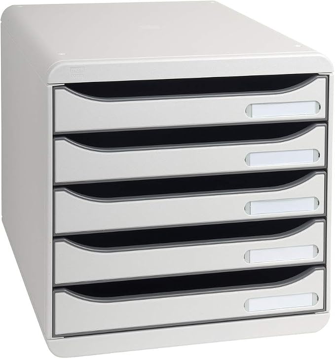 Exacompta Big-Box Plus Office, 5 Drawers - Light Grey - Image 2